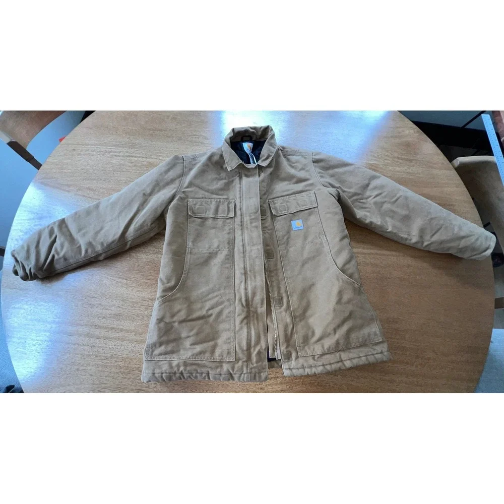 Carhartt Women's WC026 Sandstone Coat Jacket Brown Quilted Lined Size M Medium - Picture 10 of 10